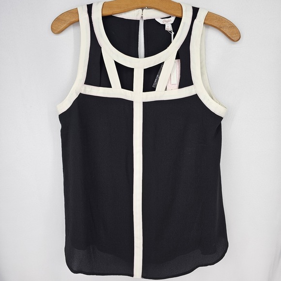 Candie's Scoopneck Cutout Textured Top -‎ Small (New W/Tags)(Retail $34.00) - Picture 1 of 3